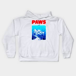 Paws Jaws Cat Kids Hoodie